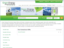 Tablet Screenshot of greenenergypromotions.com